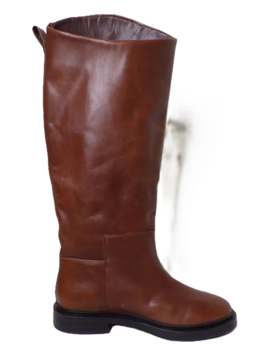 🆕STEVE MADDEN Gaige Knee High Riding Boot Brown Leather 8 - Picture 5 of 10